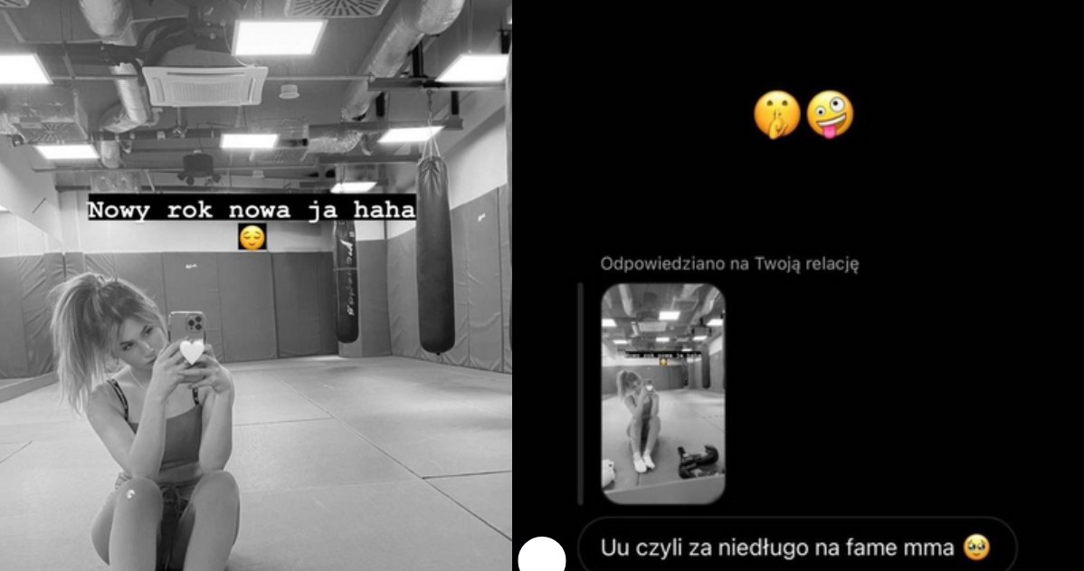 Roksana Węgiel zdecydowała się na bokserski trening /@roxie_wegiel /Instagram