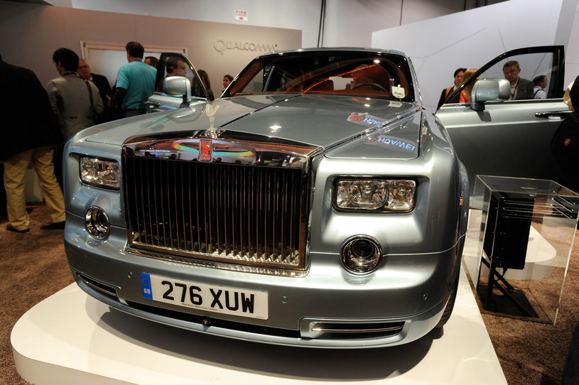 Rolls-Royce - on także znalazł się na stoisku Qualcomm. Nie przez przypadek, firma stawia także na inteligentne rozwiązania dla motoryzacji /AFP