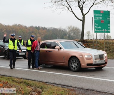 Rolls-Royce z Dubaju uciekał podlaskiej policji