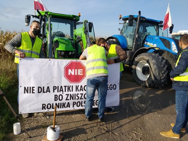 Rolnicy będą miedzy innymi blokować DK 70 między autostradą A2 a Skierniewicami /Magdalena Grajnert /RMF FM