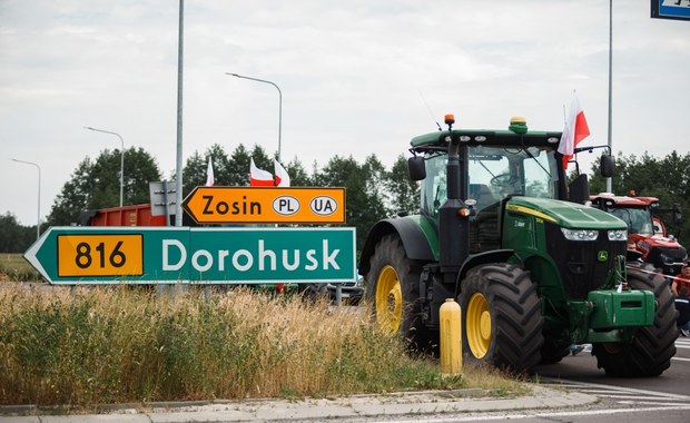 Rolnicy blokują przejście w Dorohusku. Telus: To protest polityczny