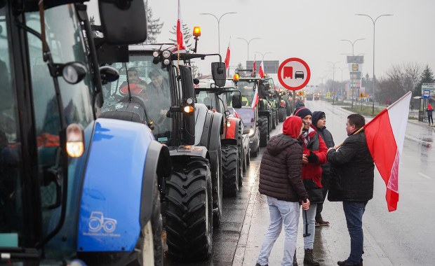 Rolnicy protestują przeciwko sprowadzaniu zboża z Ukrainy