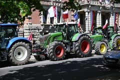 Rolnicy protestują w Szczecinie