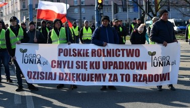 Rolnicy z AGROunii protestowali w Warszawie