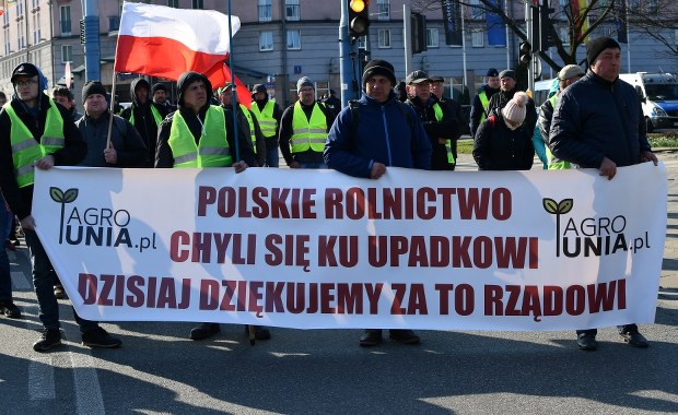 Rolnicy z AGROunii protestowali w Warszawie