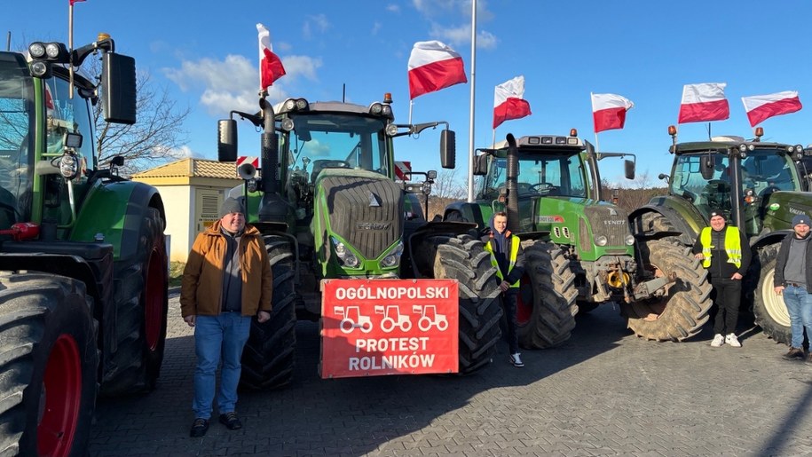 Rolnicy z Liszek w Małopolsce w drodze na protest /Maciej Sołtys /RMF FM