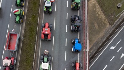 Rolnicze blokady na A2 w Wielkopolsce i Łódzkiem