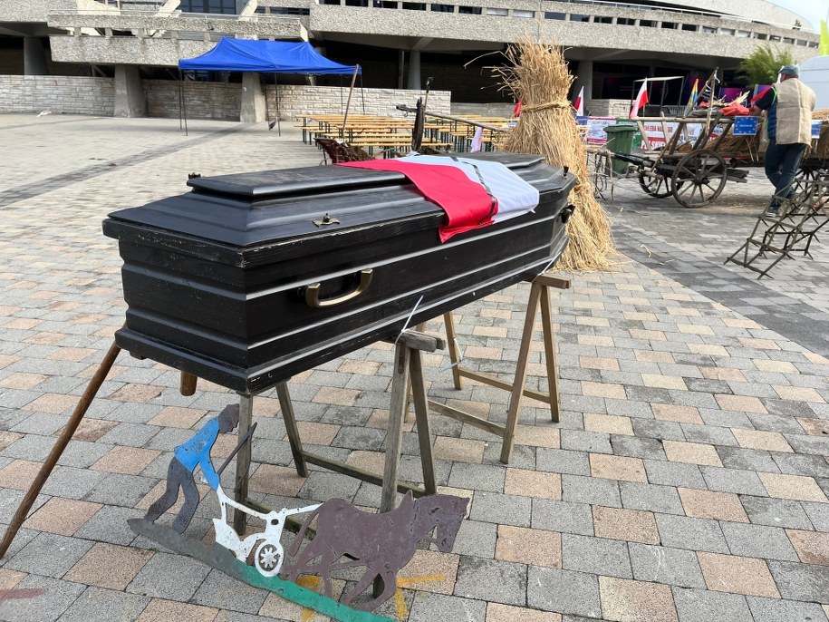 Rolniczy protest w Katowicach /Anna Kropaczek /RMF FM