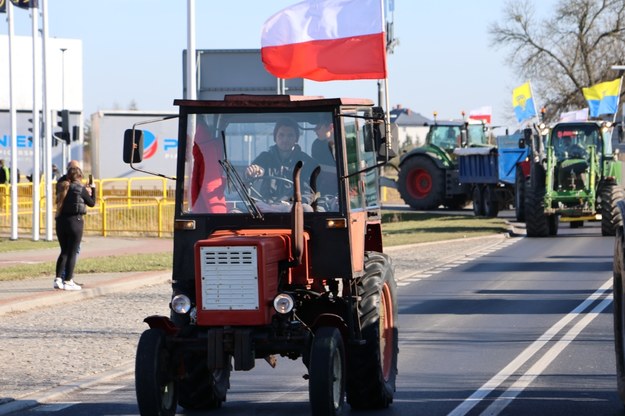 Rolniczy protest w Lisowicach /Jacek Skóra /RMF FM