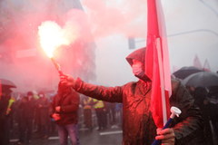 Rolniczy protest w Warszawie