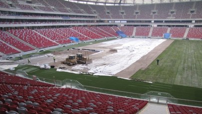 Rolowanie Stadionu Narodowego