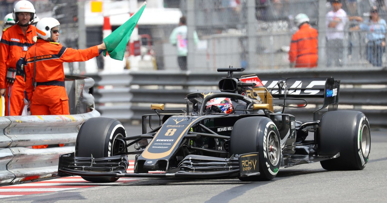 Romain Grosjean na torze w Monte Carlo /Getty Images