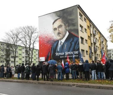 Roman Dmowski uwieczniony na muralu w Białymstoku