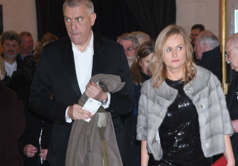 Roman Giertych z żoną na premierze "Halki" /Tricolors /East News