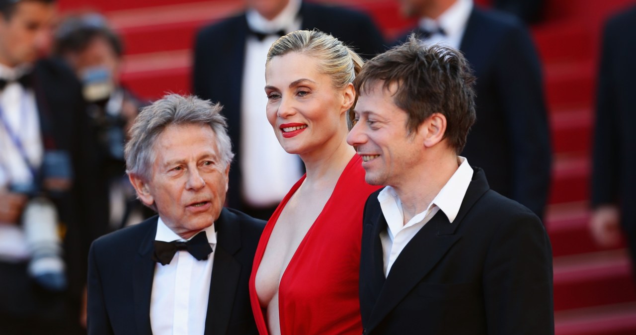 Roman Polański, Mathieu Amalric i Emmanuelle Seigner na premierze filmu "Wenus w futrze" w Cannes 2013 /Dominique Charriau/WireImage /Getty Images