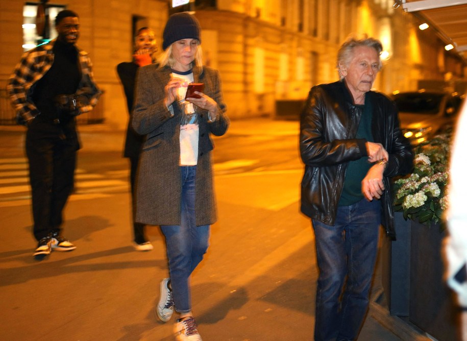 Roman Polański (z prawej) i Emmanuelle Seigner /PAP/Abaca