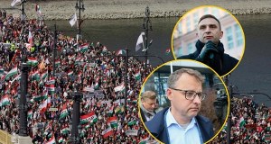 ​Romanowski i Bąkiewicz na marszu Orbana. "Walczymy o wolną Polskę i wolne Węgry"