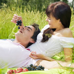 Romantyczny piknik zakochanych