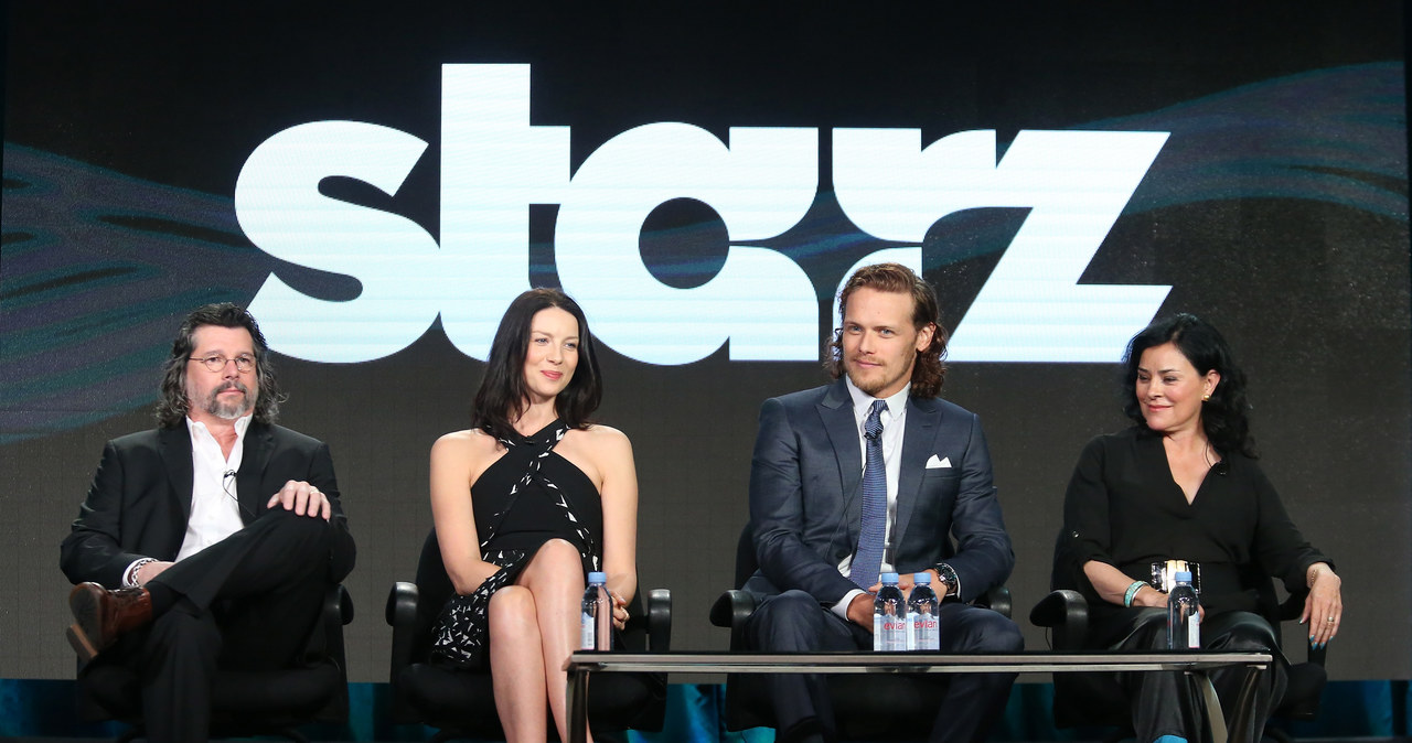 Ronald D. Moore, Caitrona Balfe, Sam Heughan i Diana Gabaldon /Frederick M. Brown /Getty Images