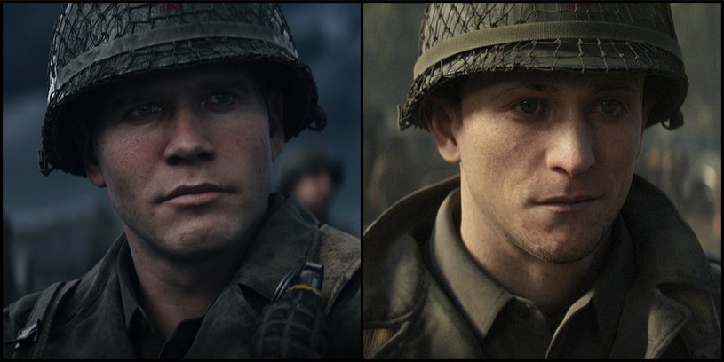 Ronald "Red" Daniels i Robert Zussman - główni bohaterowie Call of Duty: WWII, w których wcielili się Pawłowski i Sabat /materiały prasowe