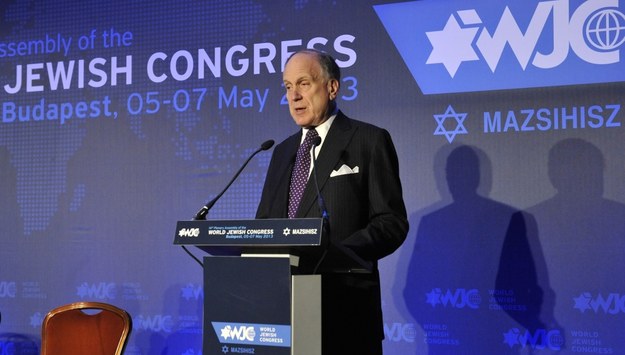 Ronald S. Lauder, prezes Światowego Kongresu Żydów. /LAJOS SOOS  /PAP/EPA