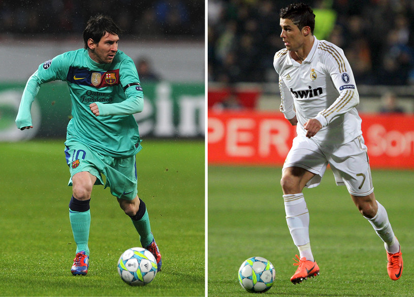Ronaldo i Messi - to po ich kopnięciach piłka najczęściej wpada do siatki /AFP