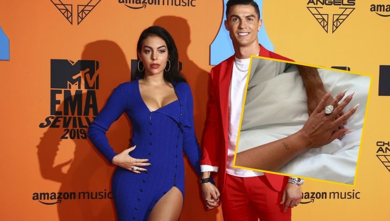 Ronaldo postawił na wielki brylant. Georgina pochwaliła się pierścionkiem zaręczynowym