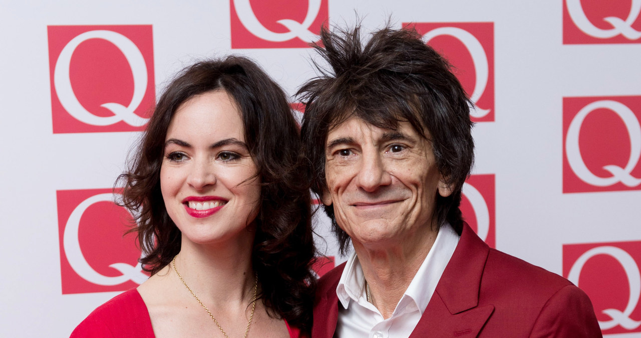 Ronnie Wood z żoną /Ian Gavan /Getty Images