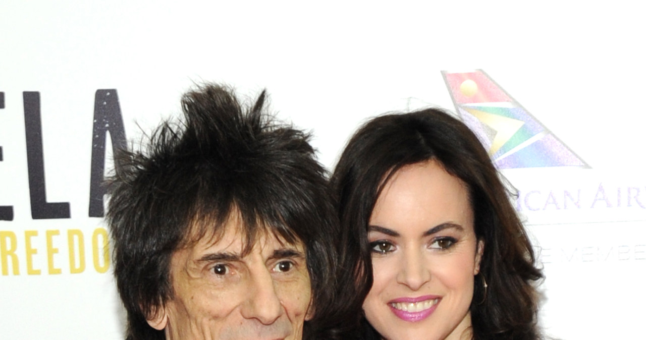 Ronnie Wood z żoną /Bryan Bedder /Getty Images