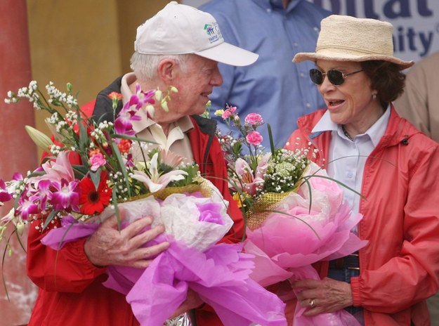 Rosalynn i Jimmy Carter (fot. archiwalna) /LUONG THAI LINH /PAP/EPA