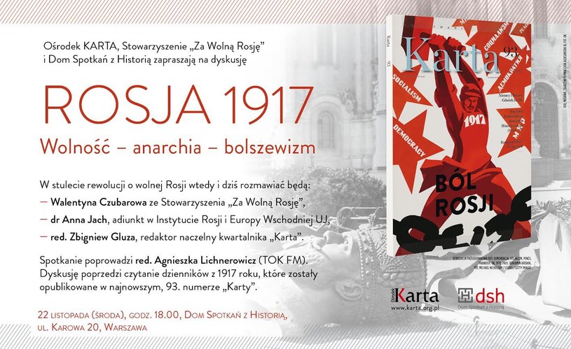 Rosja 1917. Wolność – anarchia – bolszewizm /materiały prasowe