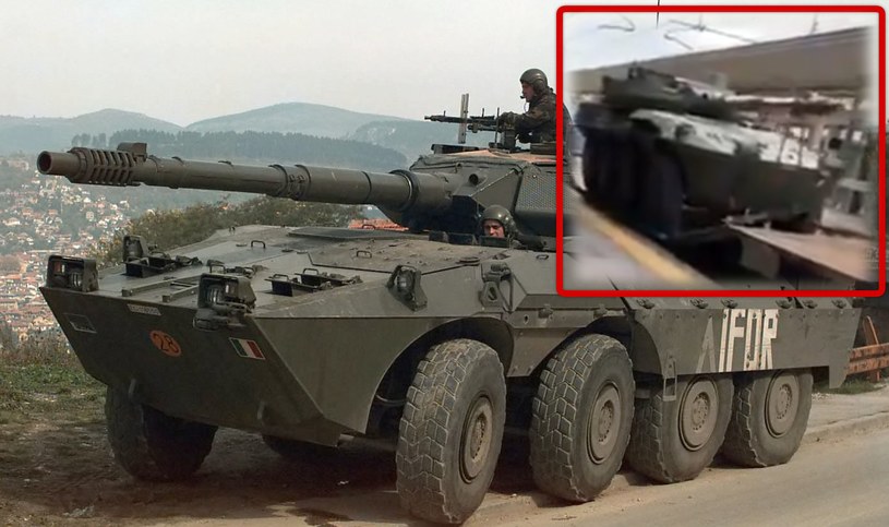 Rosja będzie zbierać złom. Jedzie niszczyciel czołgów B1 Centauro