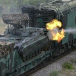 Rosja straszy pancernym pociągiem. Ma armaty przeciwlotnicze