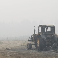 Pustynny krajobraz po przejściu żywiołu