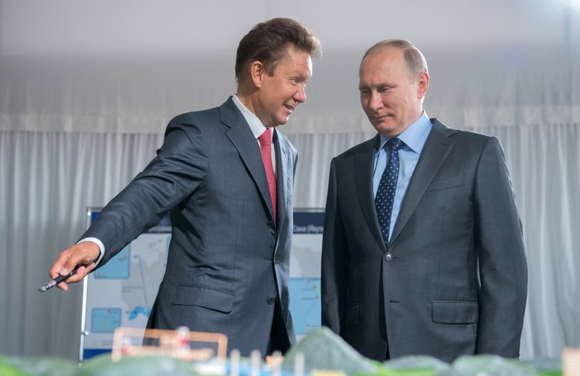 Rosja wykorzystuje kryzys gazowy. Na zdj. Aleksiej Miller (Gazprom) i prezydent Rosji Wladimir Putin /SERGEY GUNEEV /East News