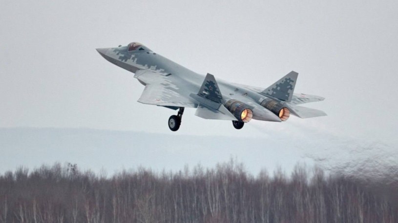 Rosjanie otrzymali ostatnią partię myśliwców Su-57 w 2023 roku /@front_ukrainian /Twitter