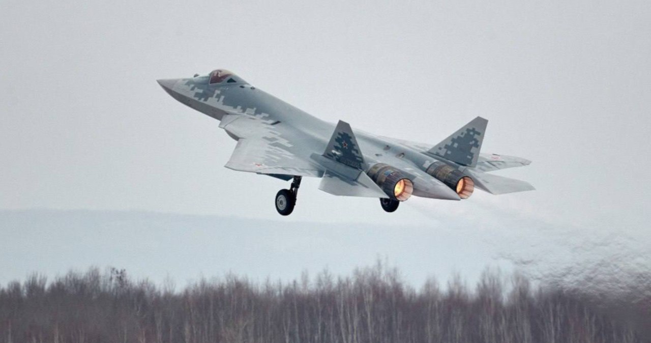 Rosjanie otrzymali ostatnią partię myśliwców Su-57 w 2023 roku /@front_ukrainian /Twitter