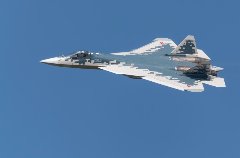 Rosjanie twierdzą, że nad Ukrainą działały rosyjskie samoloty piątej generacji Su-57 - czy jest to prawdą? /123RF/PICSEL