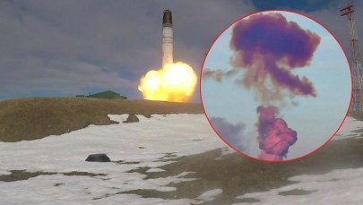 Rosjanie wystrzelili pocisk międzykontynentalny? Słup dymu nad poligonem