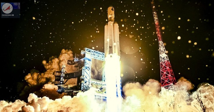 Rosjanie z udanym startem rakiety Angara. Fot. Roskosmos /materiał zewnętrzny