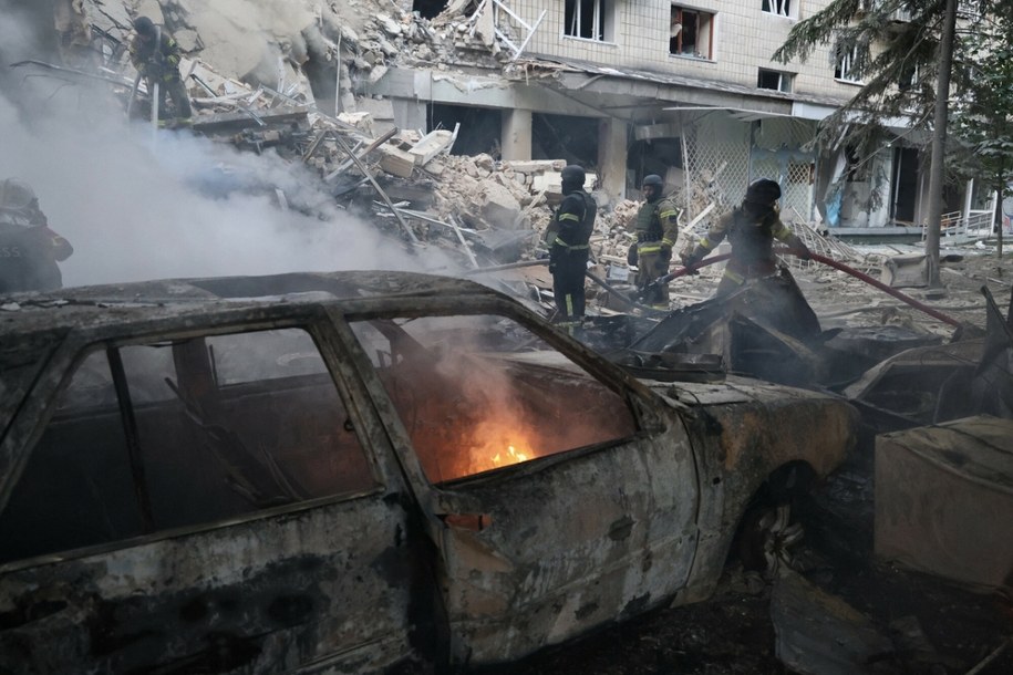 Noc grozy w Kijowie. Rosjanie zaatakowali ukraińską stolicę, są ranni