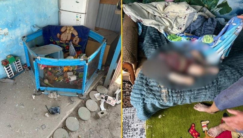 Rosjanie zabili rocznego chłopca i ośmiu innych cywilów /Dowództwo Sił Powietrznych Ukrainy  /