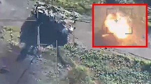 Rosjanie zniszczyli swój superczołg za pomocą drona. Jest nagranie
