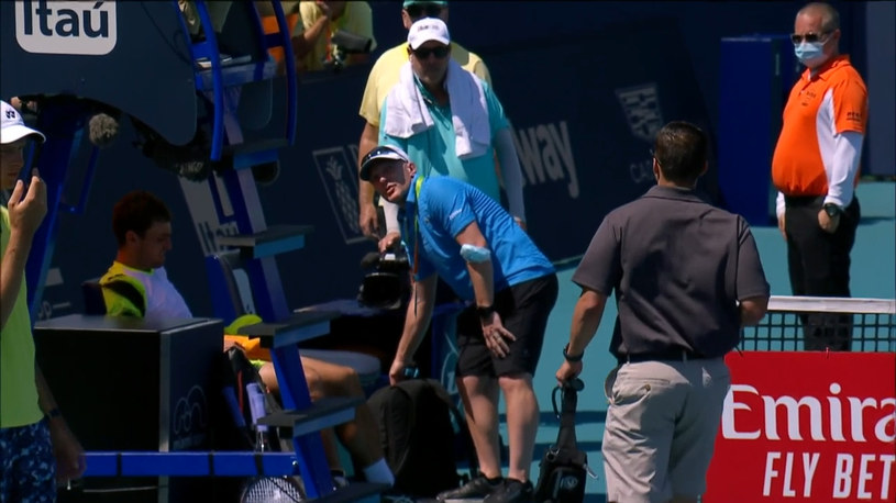 Rosjanin Asłan Karacew wygwizdany podczas meczu turnieju ATP w Miami z Hubertem Hurkaczem. WIDEO