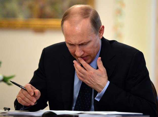 Rosną notowania Putina w Rosji /Yuri Kadobnov /PAP/EPA