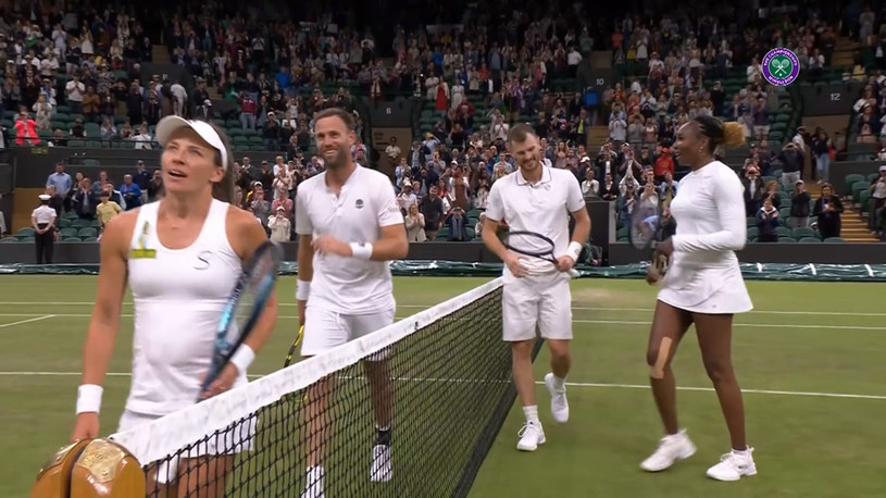 Rosolska/Venus - Williams/Murray 1:2. SKRÓT. WIDEO (Polsat Sport)