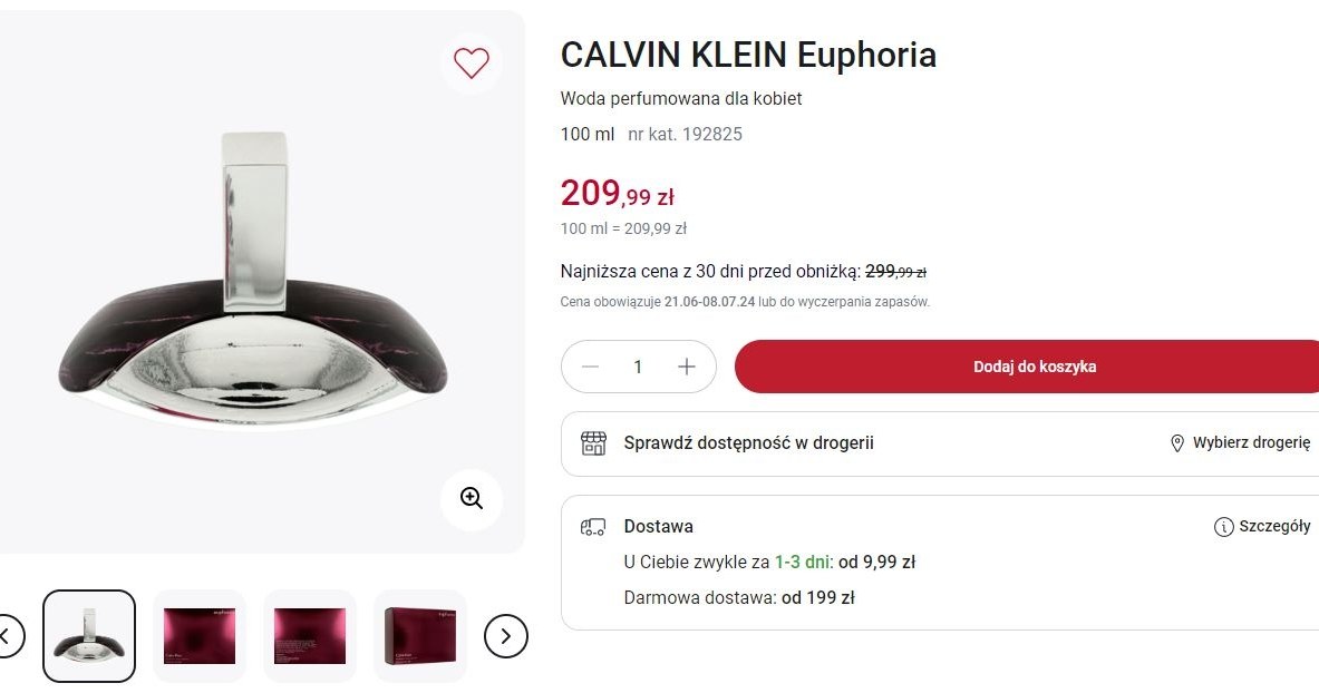 Rossmann oferuje promocję na perfumy Calvin Klein! /Rossmann /INTERIA.PL