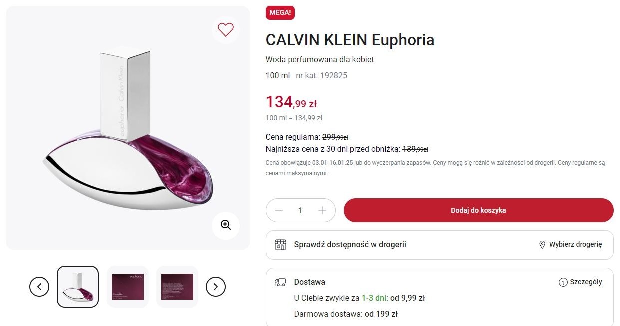 Rossmann oferuje promocję na perfumy Calvin Klein! /Rossmann /INTERIA.PL