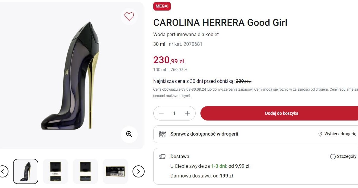 Rossmann oferuje promocję na perfumy Carolina Herrera! /Rossmann /INTERIA.PL