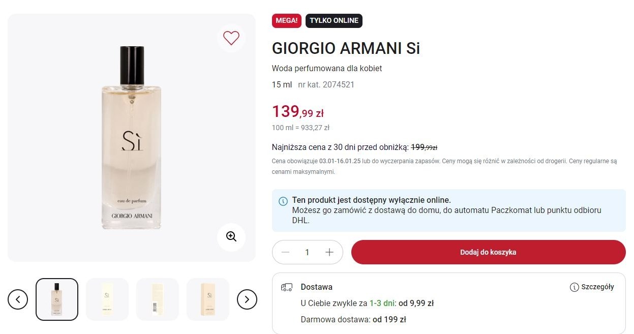 Rossmann oferuje promocję na perfumy Giorgio Armani! /Rossmann /INTERIA.PL